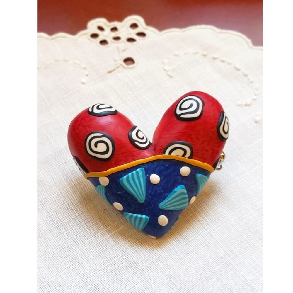 Hand Made Heart Pin
